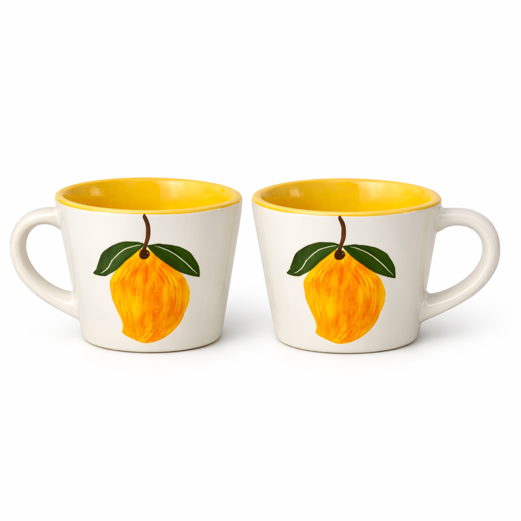 Aam Bagaan Handpainted Ceramic Mug (125 ml )