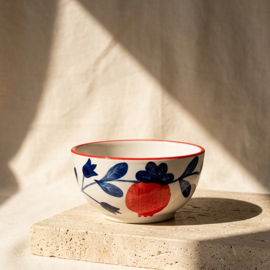 Multipurpose Anaar Bazaar Ceramic Prep & Dip Bowl