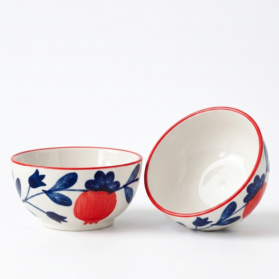 Multipurpose Anaar Bazaar Ceramic Prep & Dip Bowl