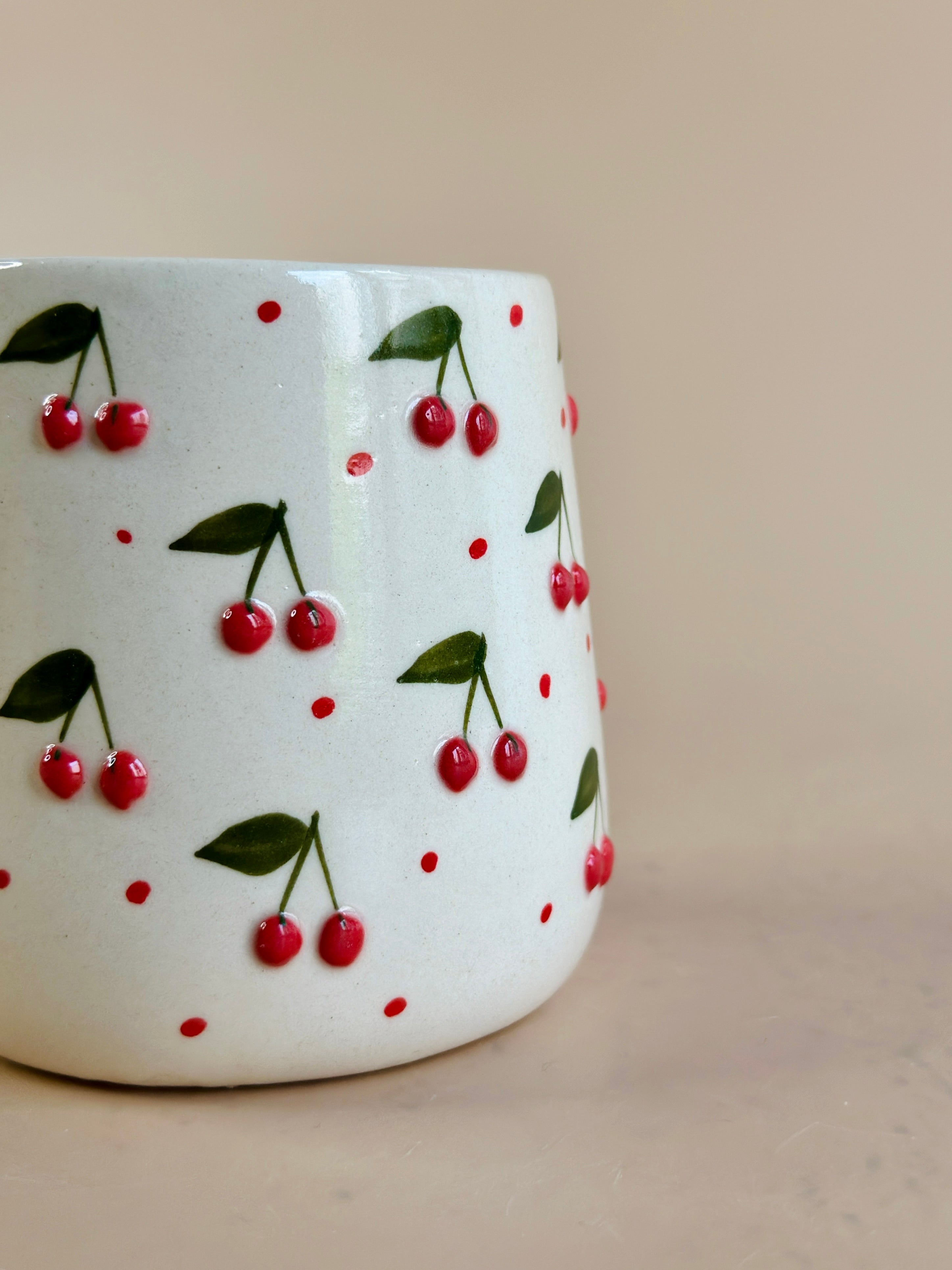 cherry mug ceramic  nurture india