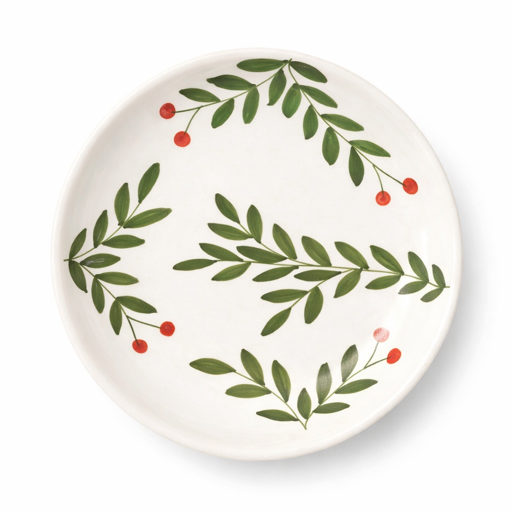 Olive Leaf Ceramic Plate Sets (7.5 inches)