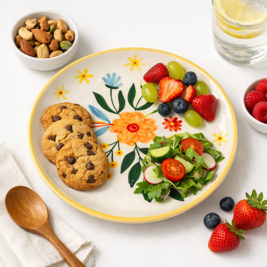 Floral Extravaganza Ceramic Plate Sets (7.5 inches)