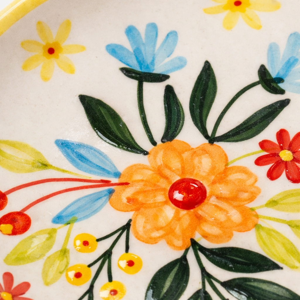 Floral Extravaganza Ceramic Plate Sets (7.5 inches)