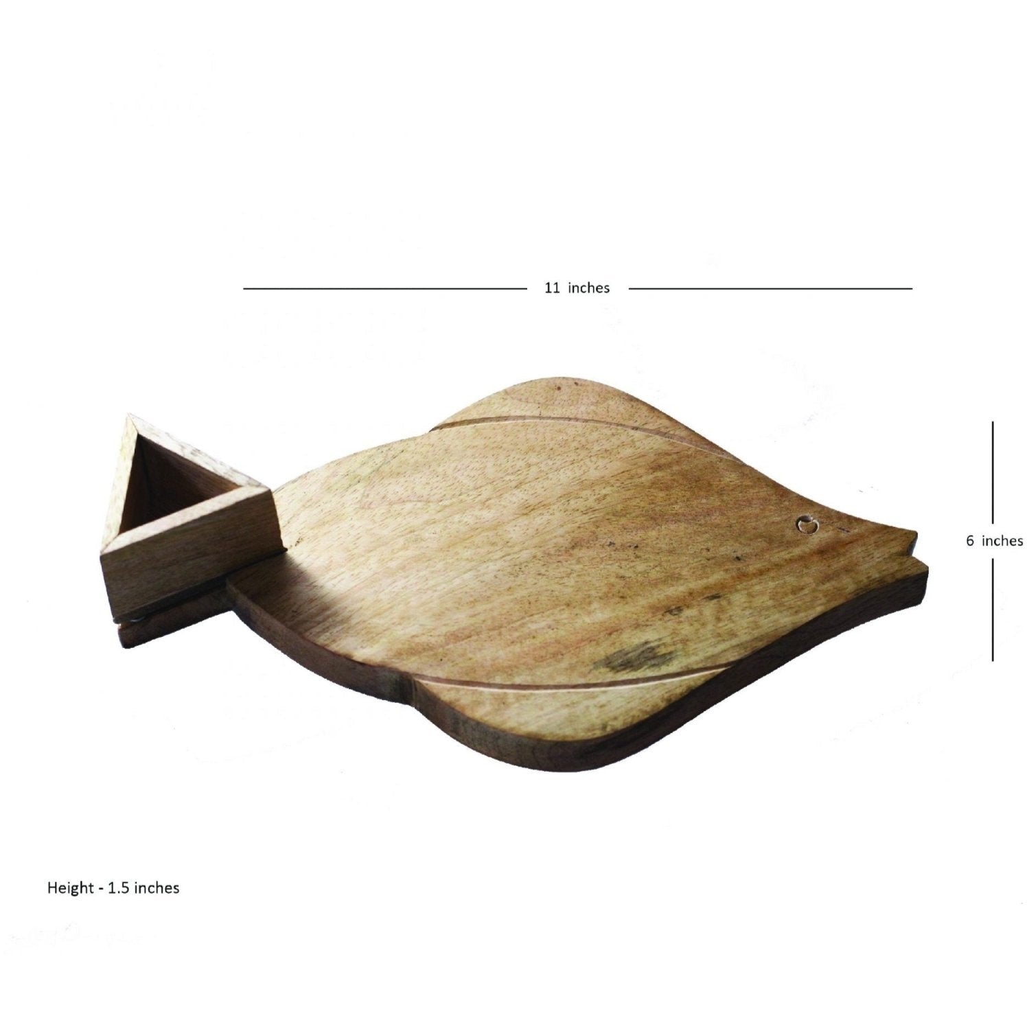 Fish Wooden Chip Dip Platter - Nurture India