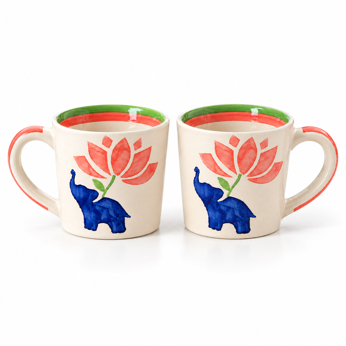 Lucky Lotus | Lotus & Elephant Ceramic Mug
