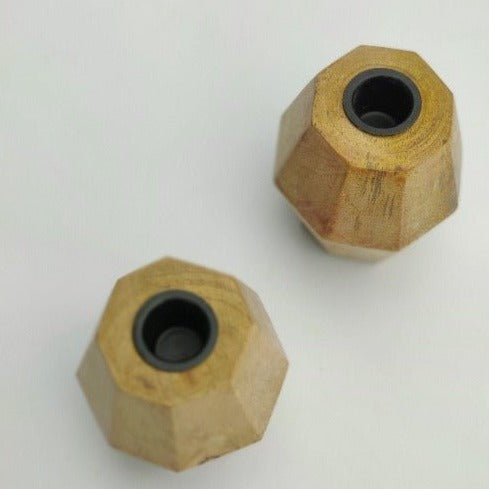 Geometrical stick candle - Chisel Cut (Set of 2) - Nurture India