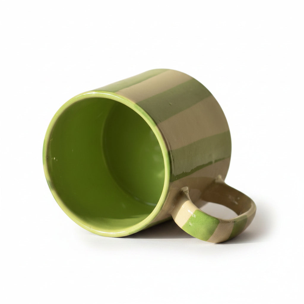 Gorgeous Green Ceramic Coffee Cup - 220ml - Nurture India