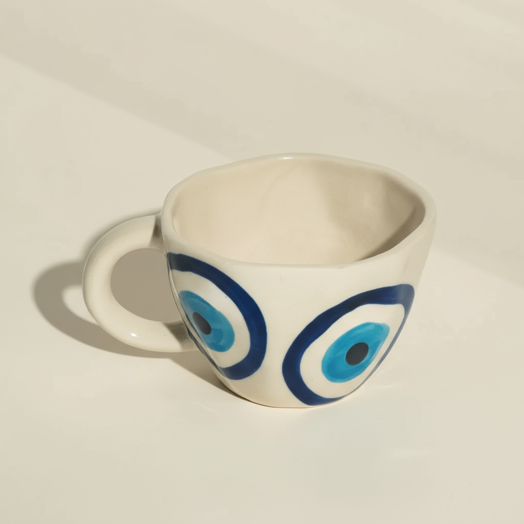Evil Eye Espresso Ceramic Mugs (300ml)