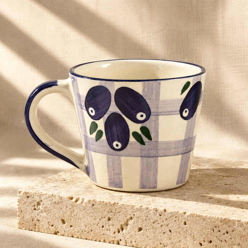 Jamun Junction Handpainted Ceramic Mug (125 ml )