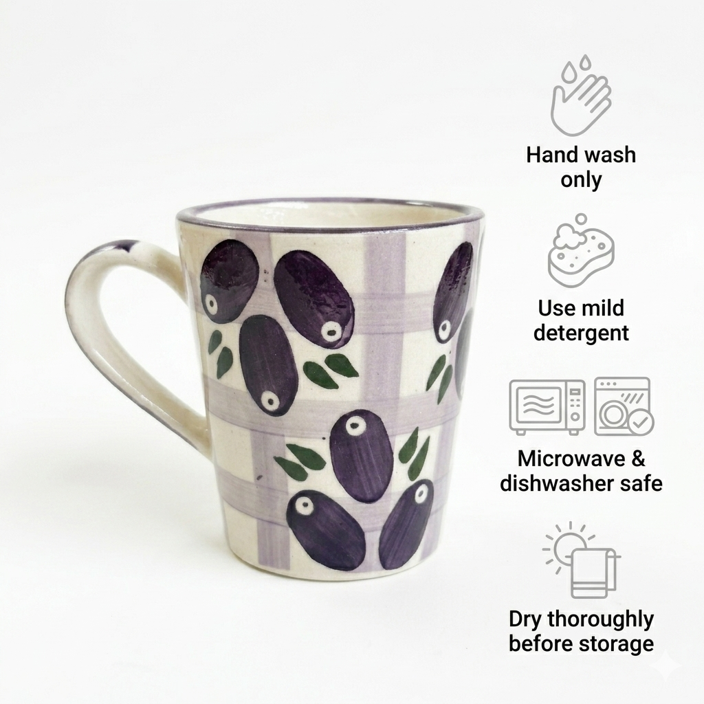 Jamun Junction Handpainted Ceramic Mug (300 ml )