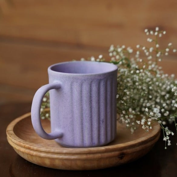 Lavender Ceramic Serenity Mug (350ml) - Nurture India