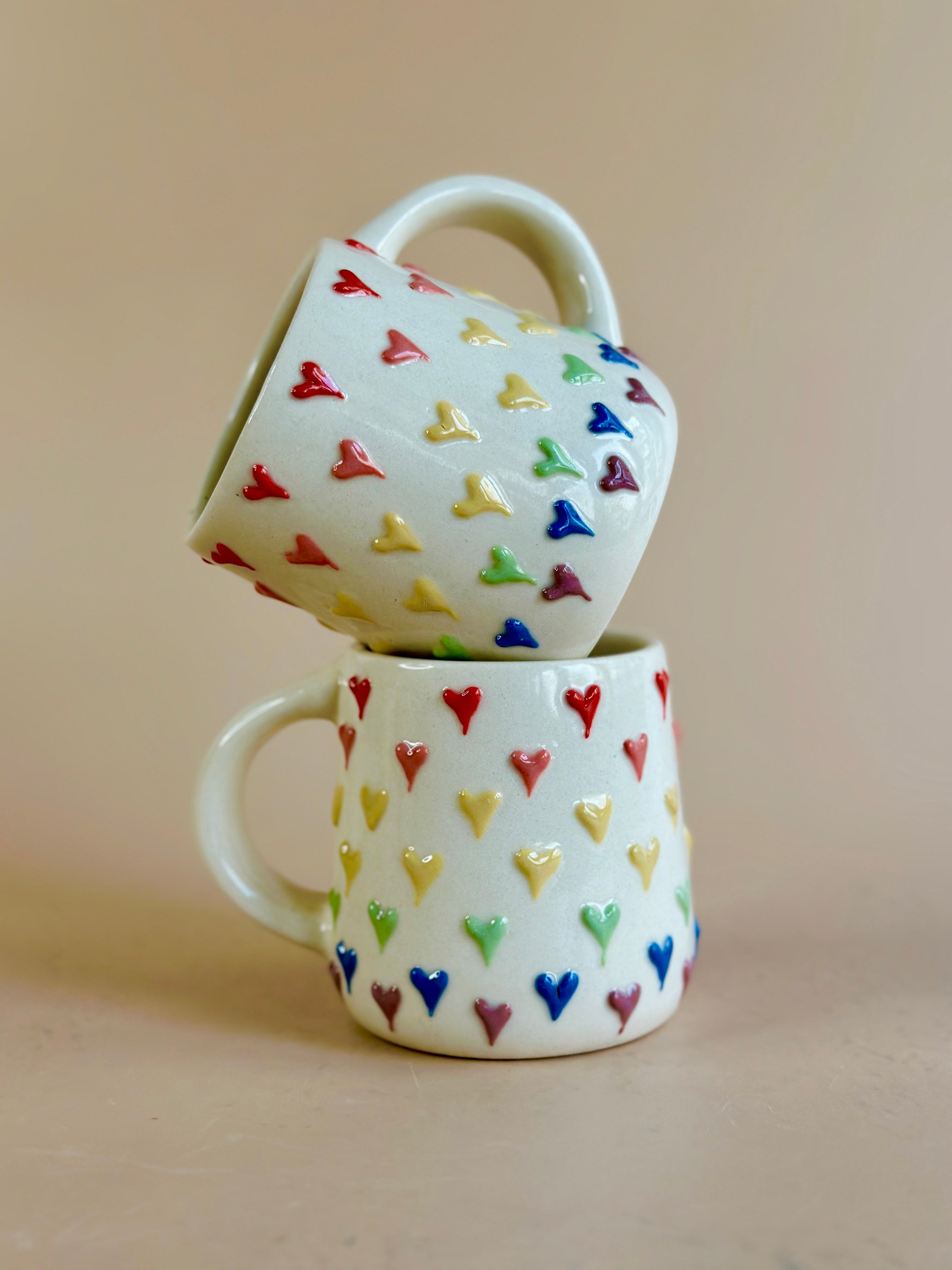 love embossed mug ceramic nurture india