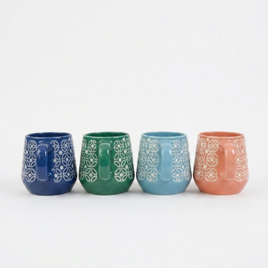 Mughal Inspired Jaal Mug Set of 4