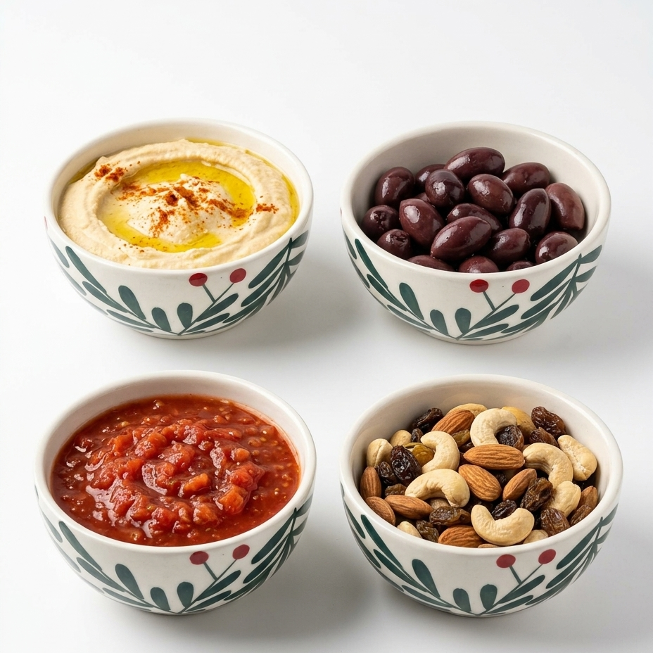 Multipurpose Olive Leaf Ceramic Prep & Dip Bowl