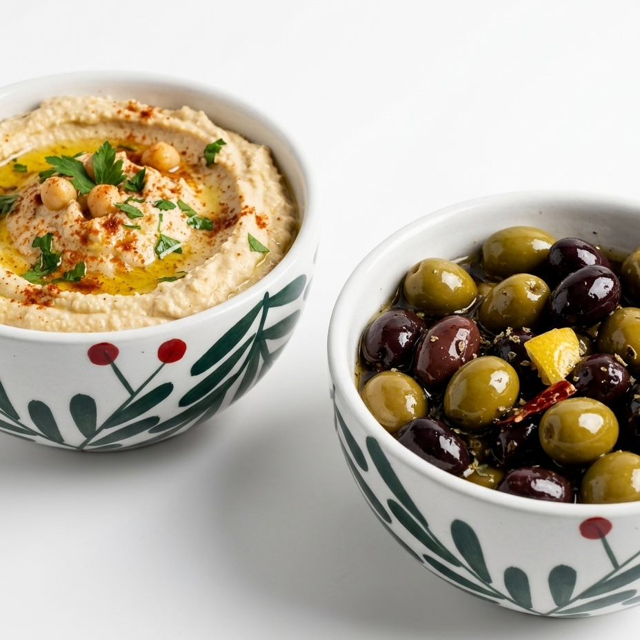 Multipurpose Olive Leaf Ceramic Prep & Dip Bowl