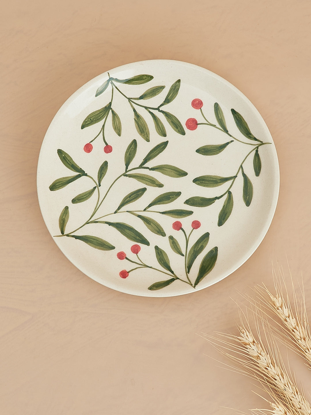 olive leaf plate nurture india