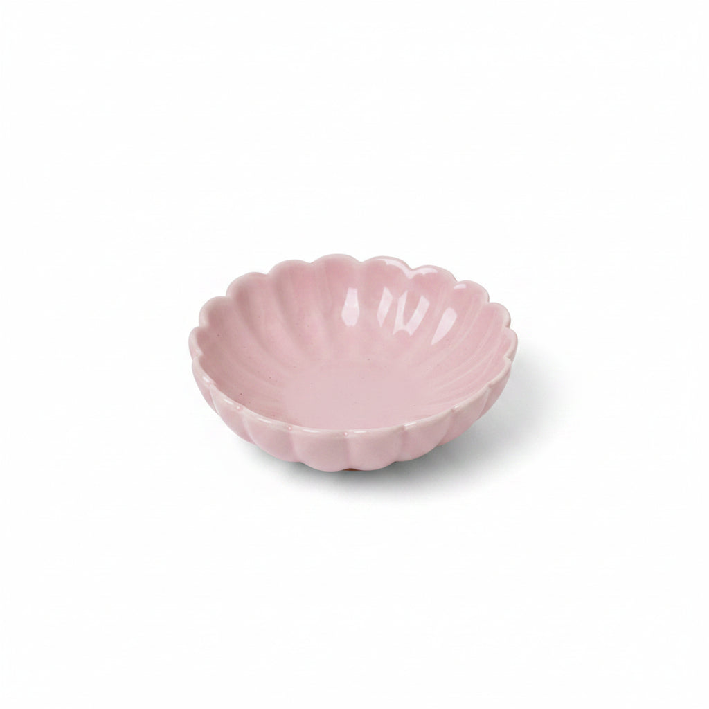 pink pastel scallop bowl nurture india