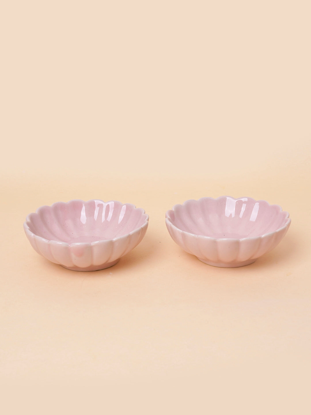 pink pastel scallop bowl nurture india