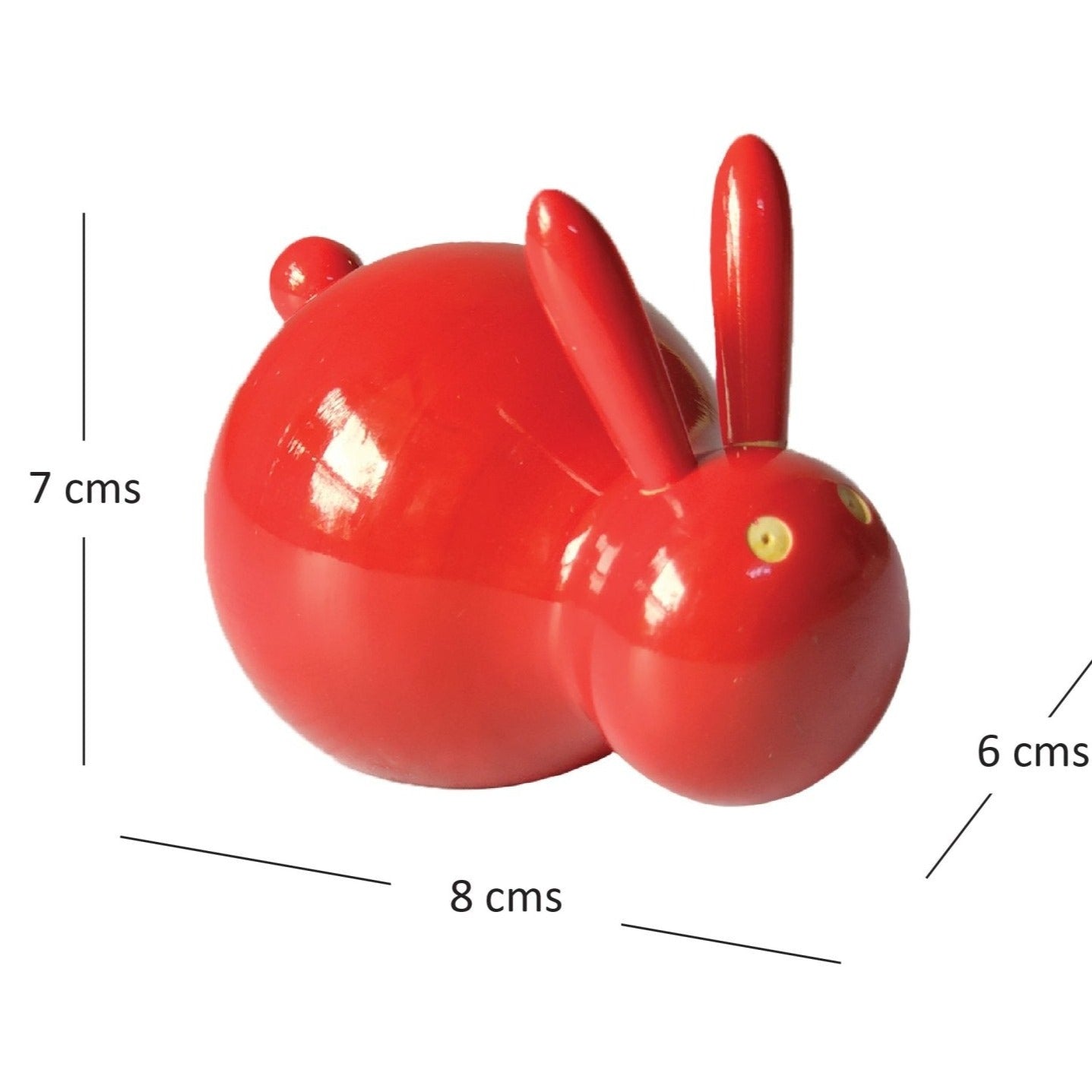 Red Wooden Rabbit Toy - Nurture India