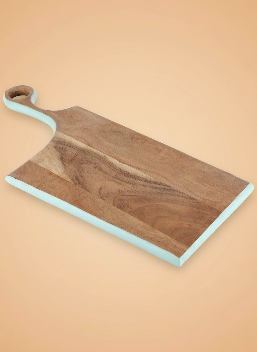 Sleek green Acacia Wood Platter - Nurture India