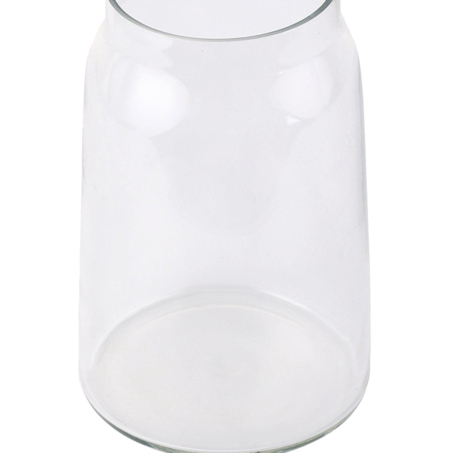 Transparent Glass Minimal Conical Terri Vase - Nurture India