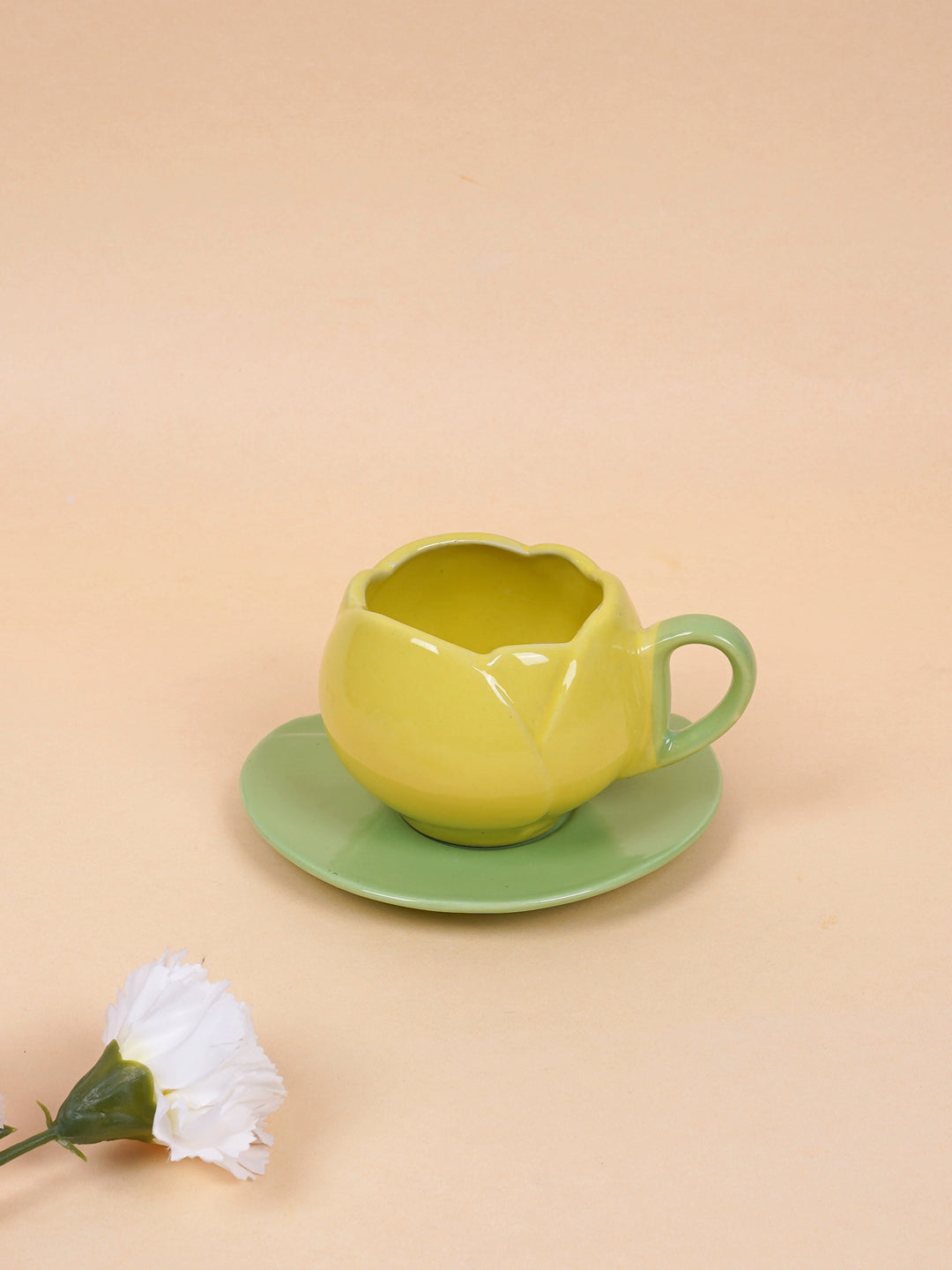 tulip-cup-saucer-yellow-Nurture-India