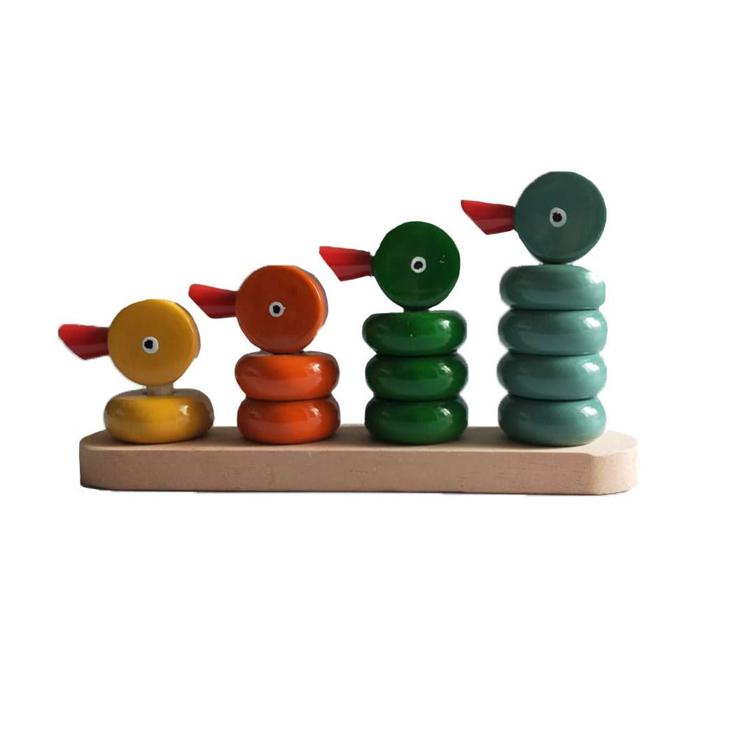 WOODEN DUCK COUNTING SET