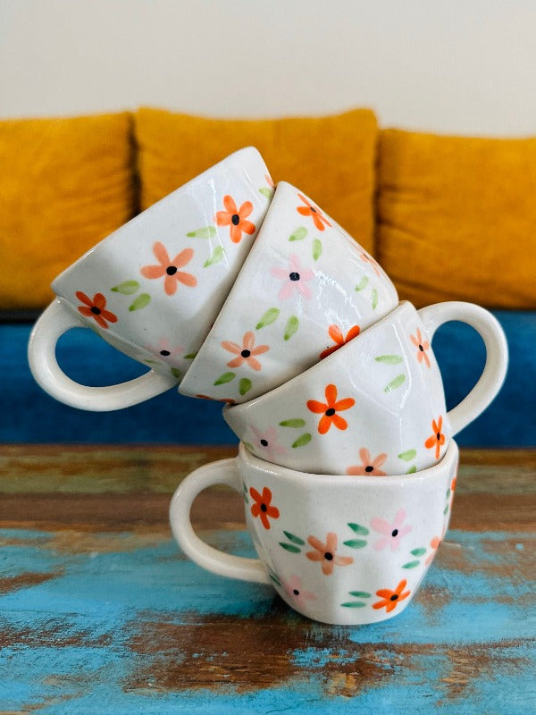 Ditsy Floral Pastel Ceramic Mug
